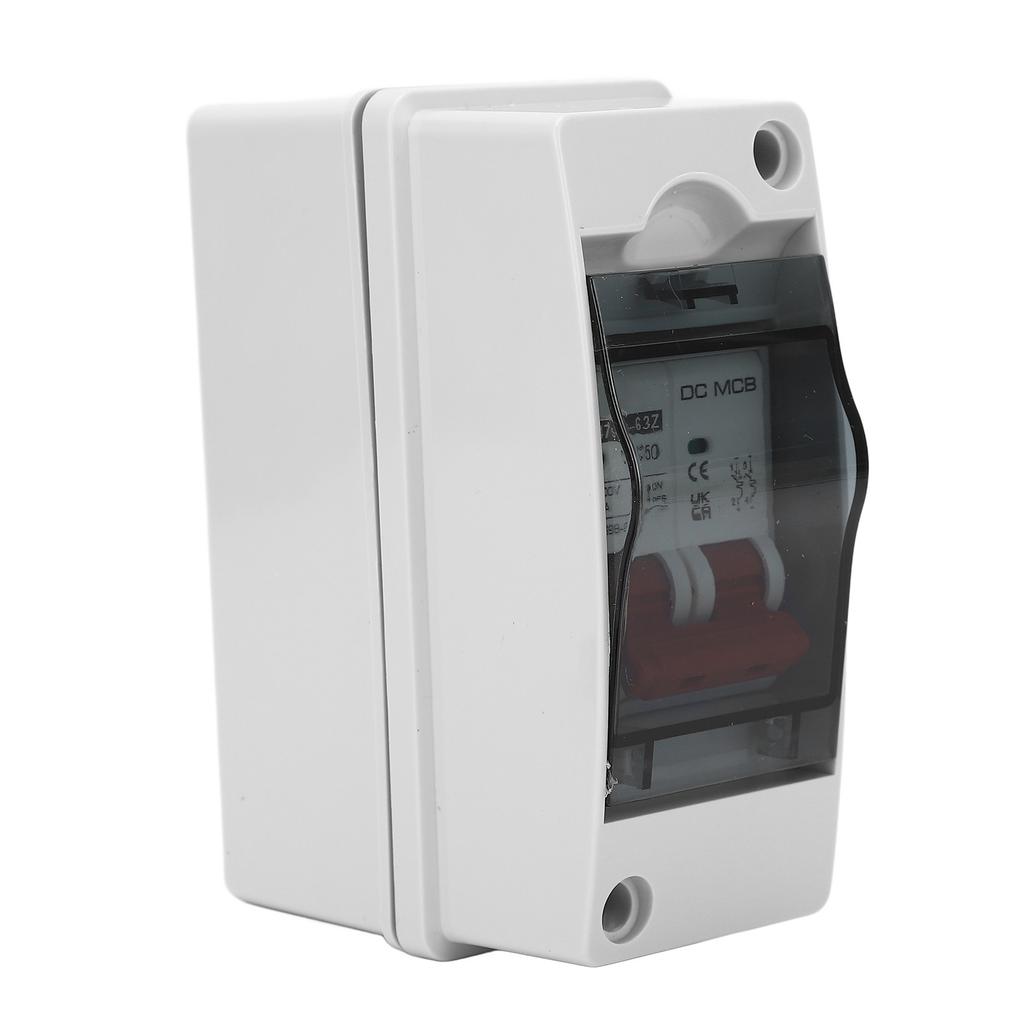 DC Circuit Breaker 2P 50A Miniature Isolator Switch IP65 Waterproof Solar PV Circuit Breaker 1000V