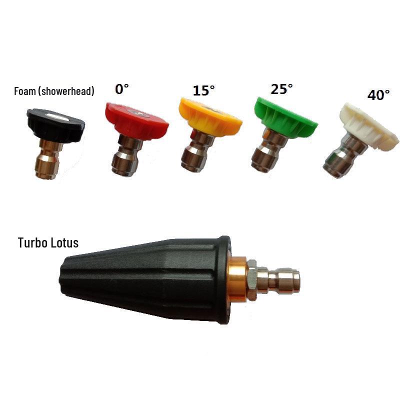 High-Pressure Car Wash Lotus Turbine Water Gun with 1/4 Quick Connect Nozzle