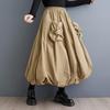 Plus Size High Waist Vintage Spring Autumn Casual Loose Long for Woman Skirts Womens Skirt