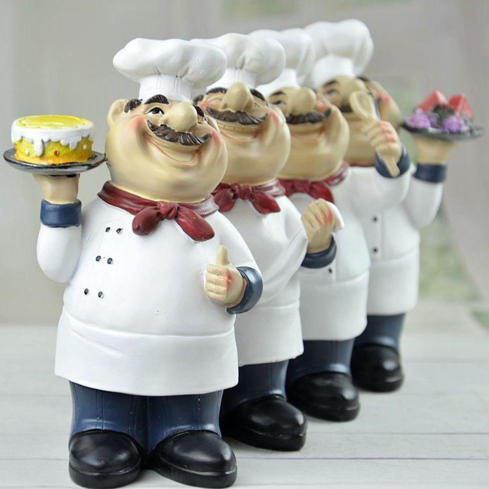 Handicraft Farmhouse Cake Shop Decor Simulated Chef Resin Figurines  Bakers Food Lovers