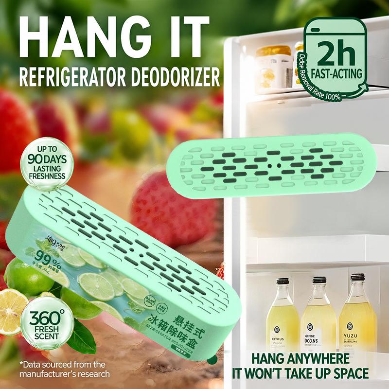 Hanging Refrigerator Deodorizer Box 99 Percent Antibacterial 24H Fast Odor Removal For Kitchen Keep Food Fresh Avoid Mixed Taste