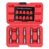 10pcs Multi Spline Broken Screw Removal Tool Bolt Extraction Tool  For Stripped Screws