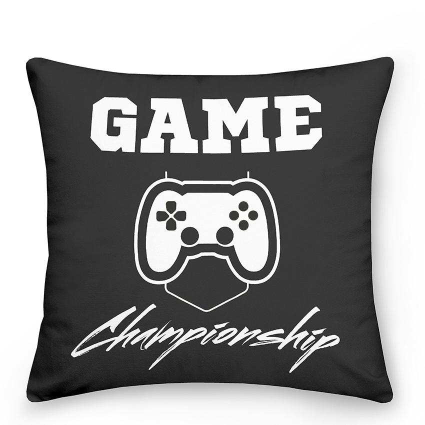 Boy Gamer Print Pillowcase Bedroom Decor Video Game Cushion Cover Home Gamepad  Gift