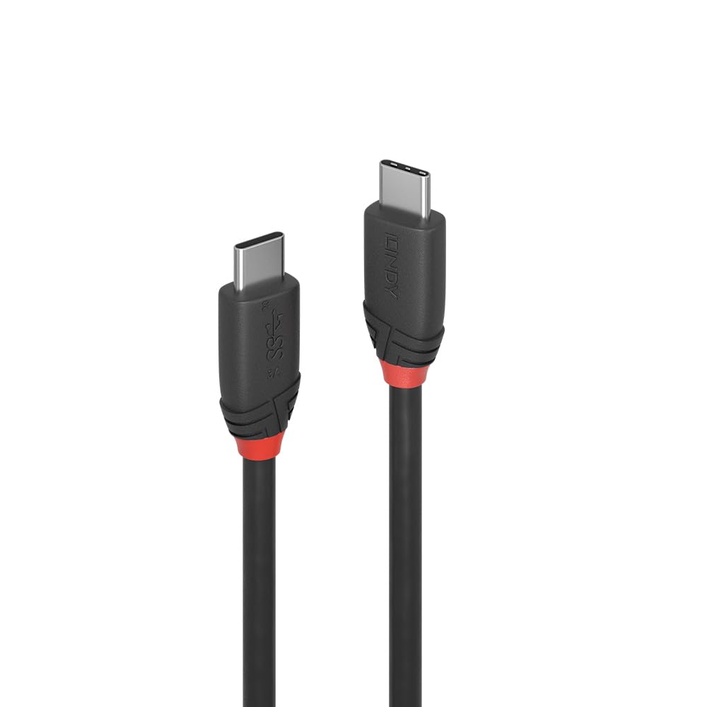 

Кабель LINDY BLACK LINE USB Gen 2x2 0.5м 3.2 Type-C (Номер модели 36905) чёрный