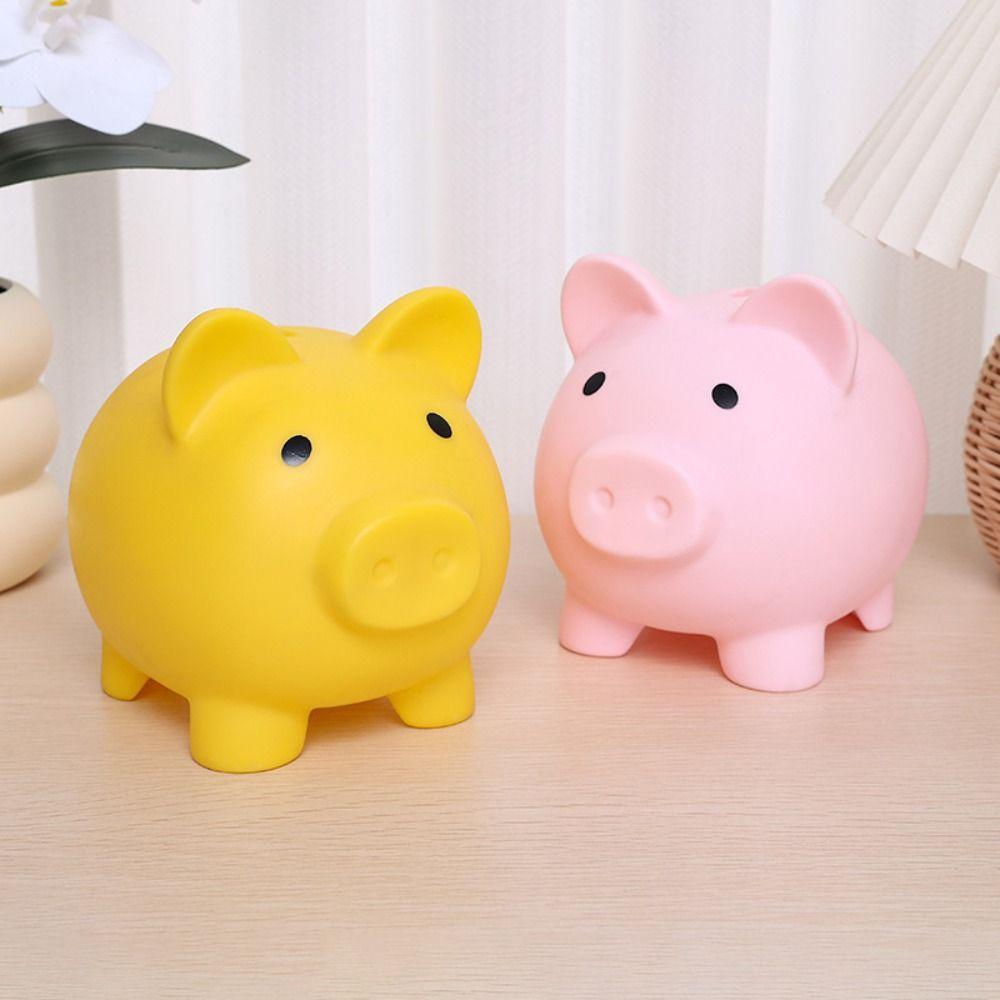 Cartoon Pig Piggy Money Saving Box Enough-capacity Piggy Desktop Ornaments  Manage Funds