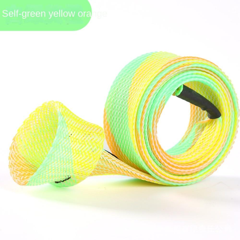 Telescopic Fishing Rod Protector Braided Mesh Spinning Rod Sleeve Sea Fishing Tools