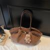 2025 Luxury Women's Fluffy Tote Bag - High-End, Large Capacity for Autumn/Winter