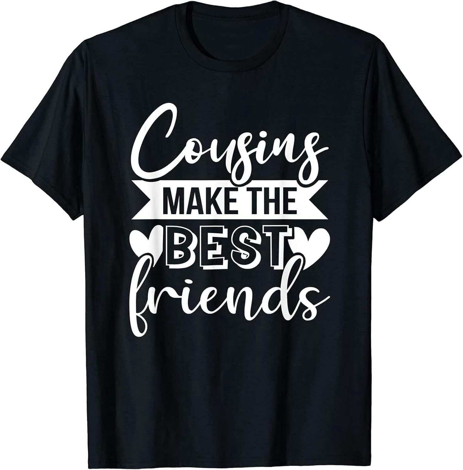Cousin Crew Onesies Matching Cousins Make The Best Friends T Shirt Black L чёрный