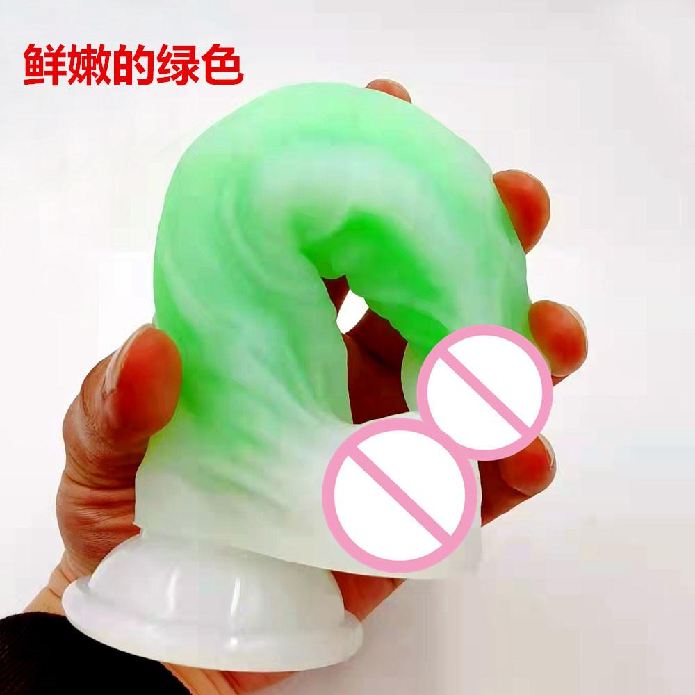 Jelly Luminous Penis Male and Female Climax Masturbation Device Simulation Penis Luminous Silicone Dildos Sexy Sex Product