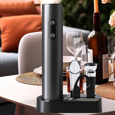Electric Wine Opener Automatic Corkscrew Rechargeable Wine Dispenser Foil Cutter Vacuum Stopper Efficient Bottle Opener Tool for Kitchen Parties
