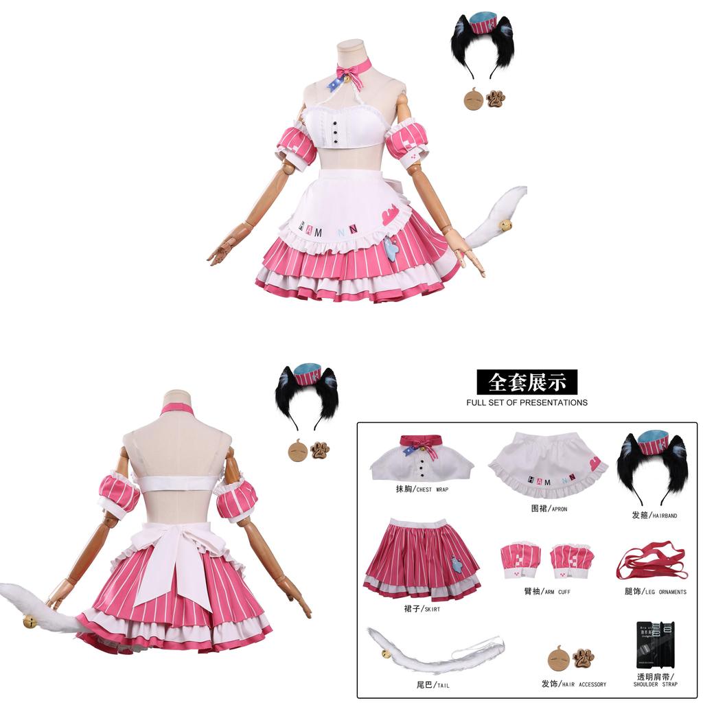 Azur Lane Uss Hammann Cosplay Costume For Halloween Role Play With Polyester Fabric For Game Events