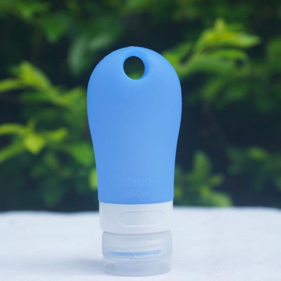 Contenitore vuoto per bottiglia con tubo comprimibile per lozione da viaggio in silicone da 38/60/90 ml