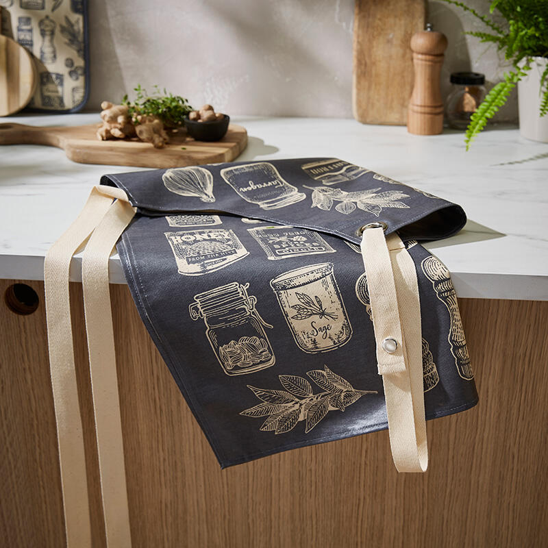 Herb & Spice Oilcloth Waterproof Apron Waterproof Apron - Herb & Spice