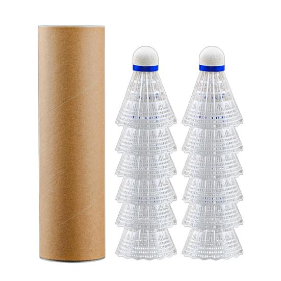 

12 шт. в упаковке, воланы для бадминтона, нейлоновые воланы с перьями, тренировочные мячи для бадминтона для начинающих, для занятий спортом на открытом воздухе белый