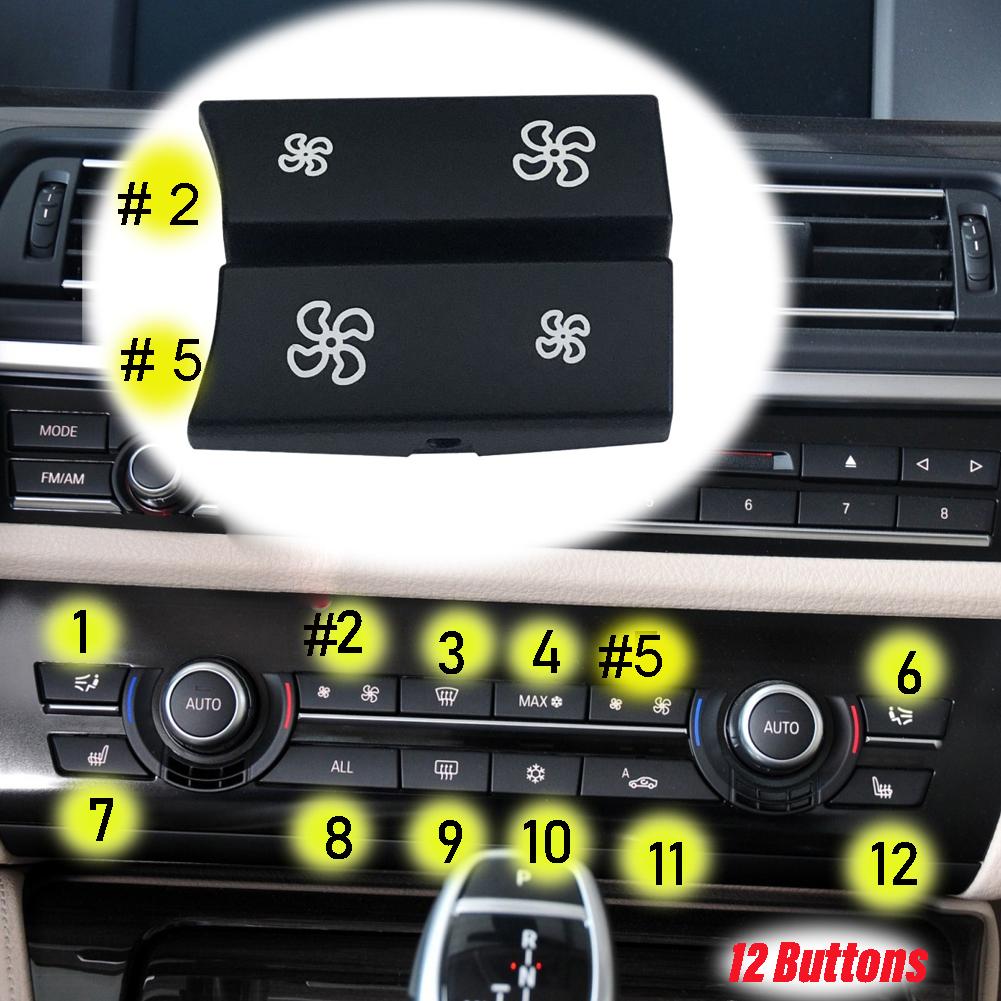 

Кнопочный переключатель управления, крышка кнопки вентилятора для BMW F10 F11 F06 F07, автомобильная запасная часть, нагреватель, климат, ветер, кондиционер чёрный