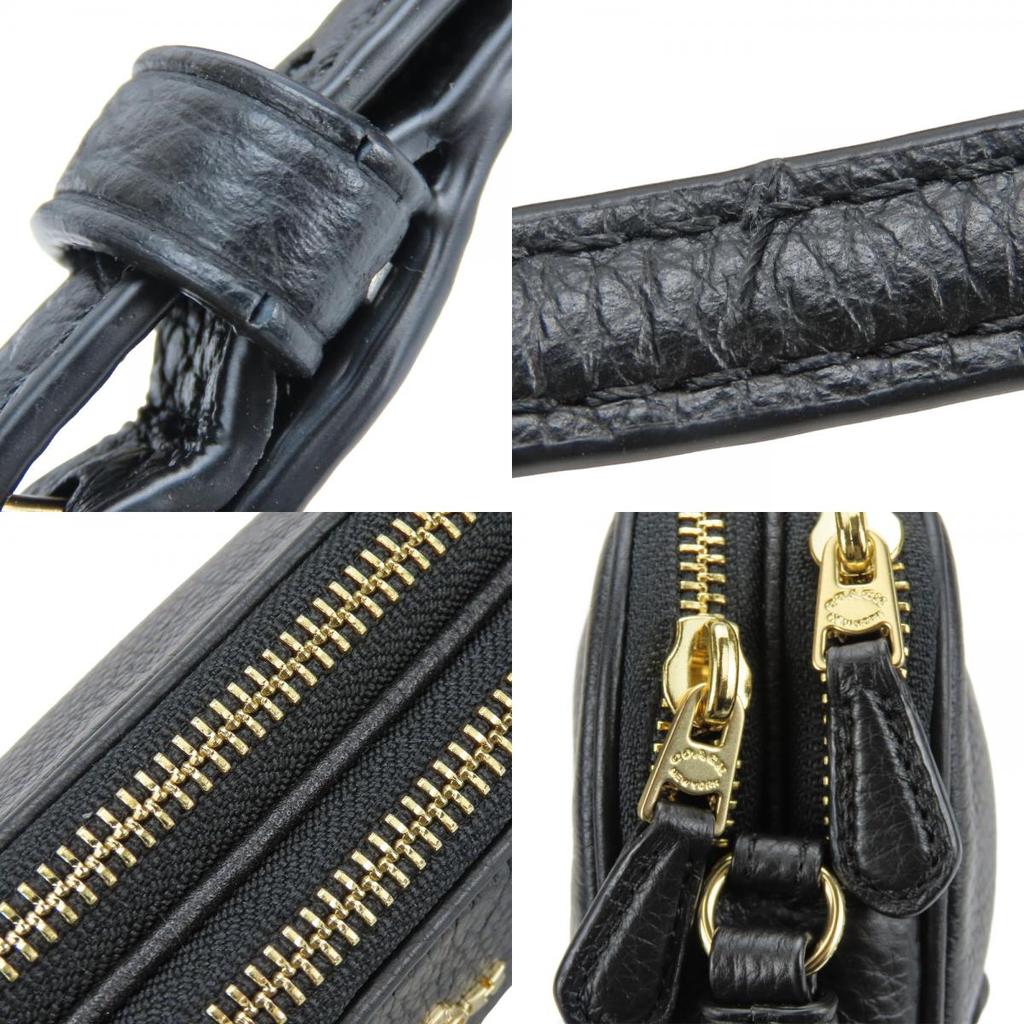 Gebrauchte COACH Umhängetasche F30259 Leder schwarz Pochette