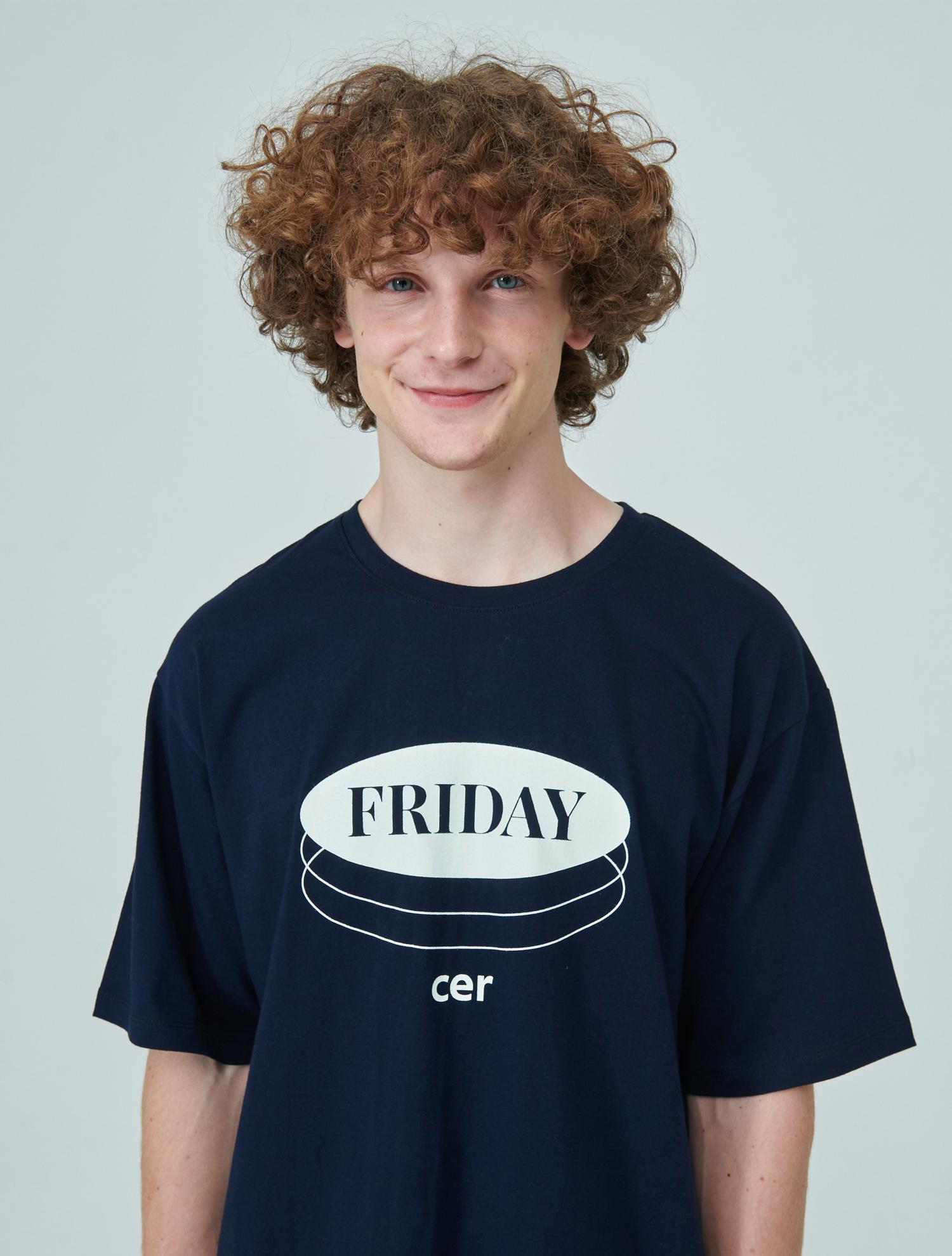 Cir Friday T-Shirt (Navy) Free Size