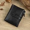 Men's Wallet, Leather Wallet, Casual and Fashionable, Double Zipper, Multi Card Retro Handbag, Coin Purse, Men's Wallet