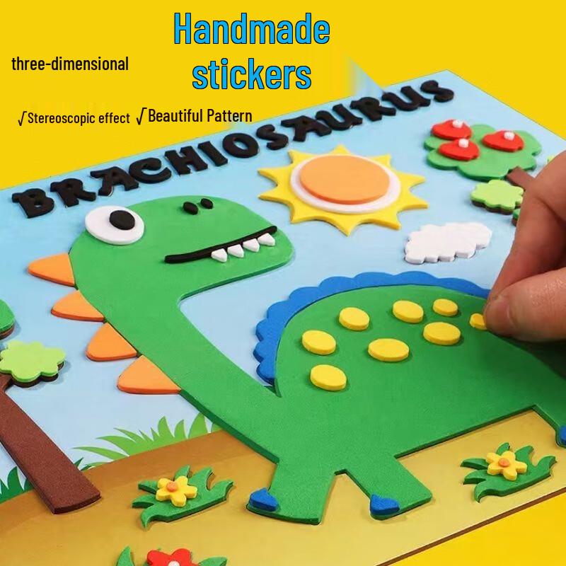 Licheers Kids 3D EVA Sticker Craft Kit