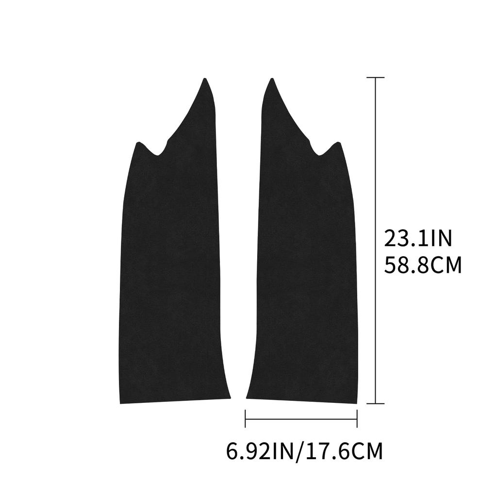 KUNGKIC Interior Decorative Set for Toyota GR86 ZN8 and Subaru BRZ ZD8 2022 2023 2024 A-Pillar Protector, Stain-Resistant Sticker, Suede-Like Parts,