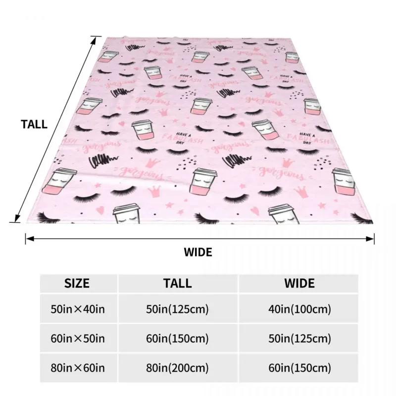 Eyelash Eye Lashes Blanket Flannel Winter Breathable Lightweight Throw Blankets for Bedding Office Bedspreads