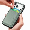 For iPhone 17 Pro Case Magnetic Detachable Card Holder Phone Back Cover
