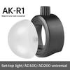 Flash Diffuser Dome Compatible for V1 Series/AD200/AD200Pro AK-R11 Round Head Camera Flash Diffuser Cover Replacement