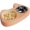 Double Stainless Steel Pet Bowls - Durable Dog Food and Water Feeder for Cats and Puppies