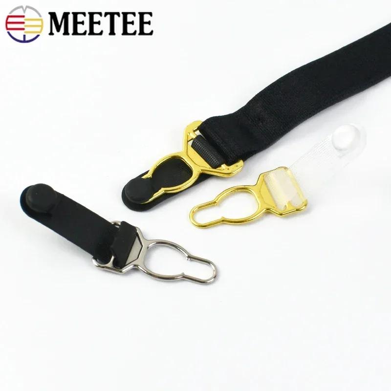 Meetee 10/30/50Pcs 10-18mm Suspender Clip Buckle Underwear Bra Strap Adjuster Clasp Stockings Garter Buckles Garment Accessory