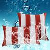 1 Stück wasserdichte Kissenhülle 30*50 45*45cm Outdoor wasserabweisende Zierkissenhülle Streifen-Design Sofakissenbezug schwarz grau