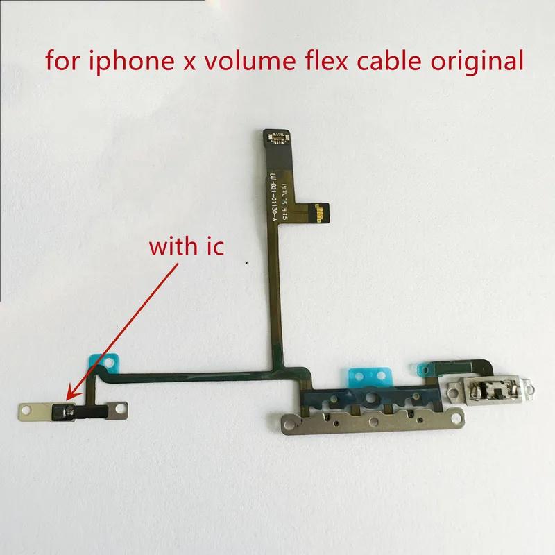 Wireless charging chip volume flex cable, NFC coil, mute button key, for iPhone X, XS, XR,