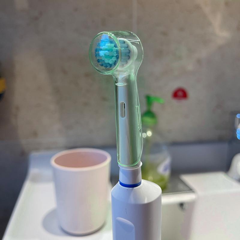 Toothbrush Dustproof Covers Caps Compatible with Braun Oral B Electric Toothbrush Round Replacement Brush Heads Series Protector