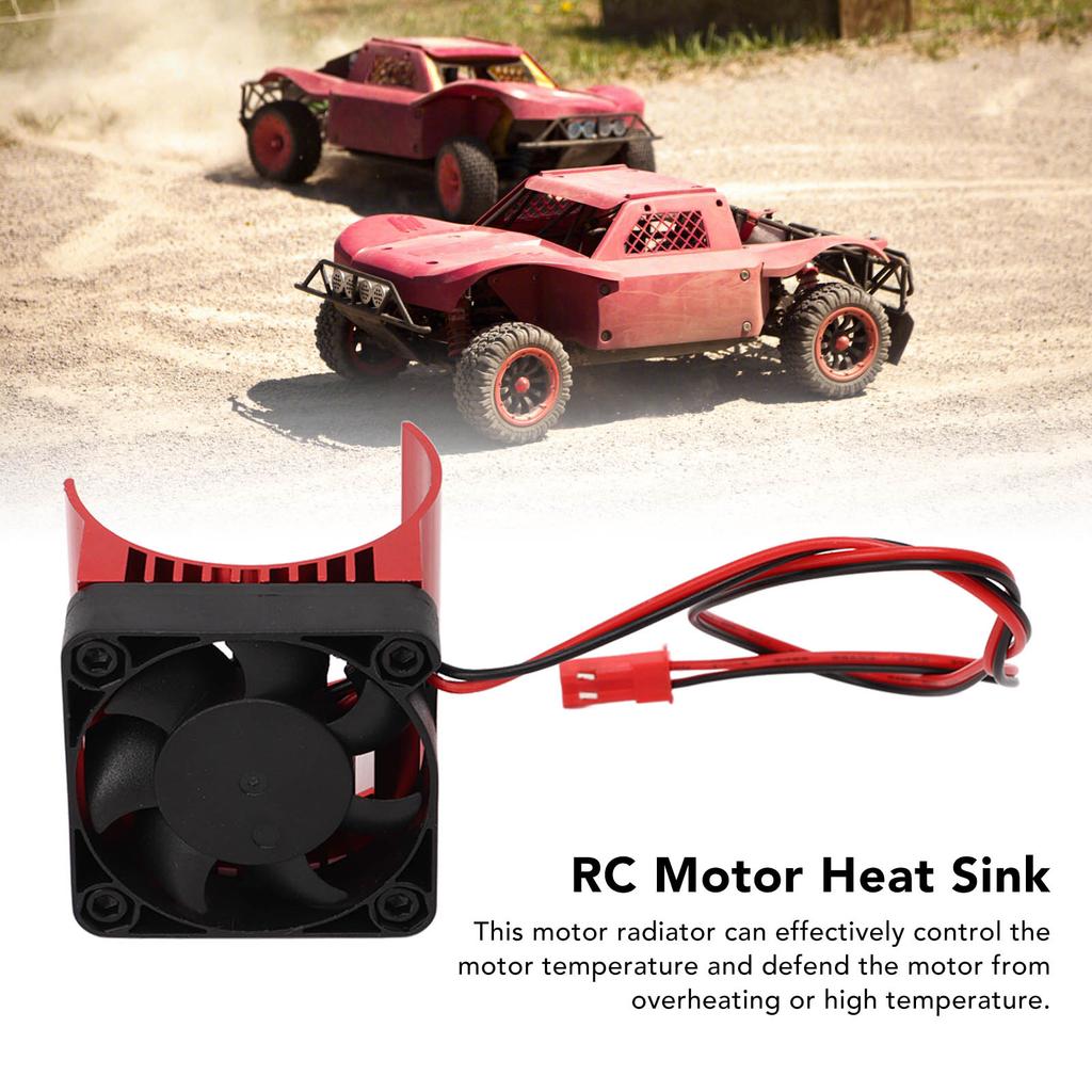 Motor Heat Sink Aluminum Alloy Stable Efficient Temperature Control Cooling Fan for 42mm Dia Motor 1Celsius8 RC   5V