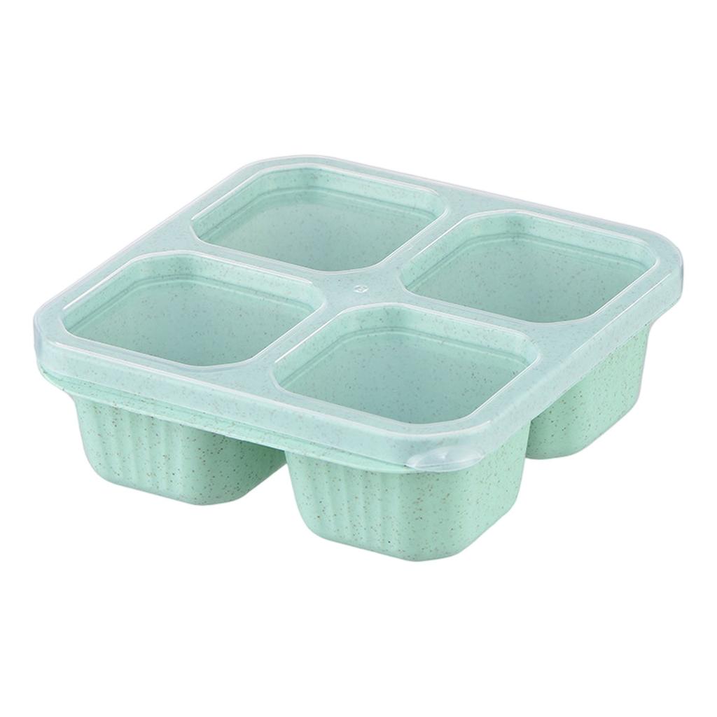 Food Box, Snack Box, Four Grids Transparent Lid, Snack Plate, Dried Fruit Box, Stove Wrapped, Tea And Snack Box, Fresh-keeping Snack Plate