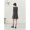 ZIHAN Women's Shirt Vest & A-Line Skirt Two-Piece Set