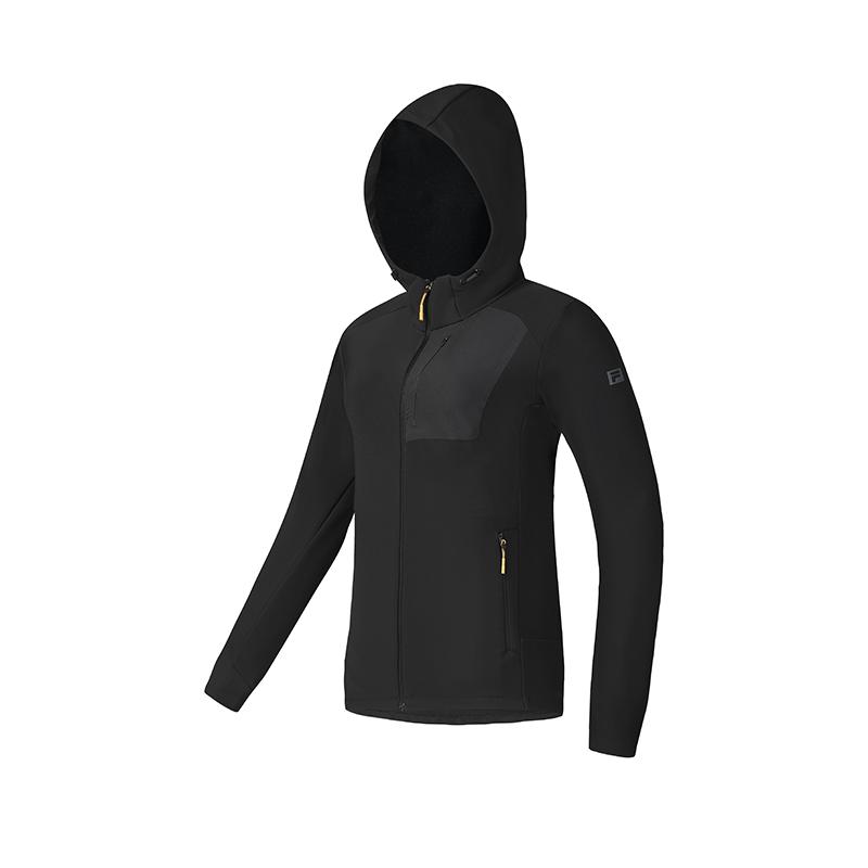 Fila Casual Versatile Knitted Hooded Jacket Women Jackets Deep-Black A11W517501FBK