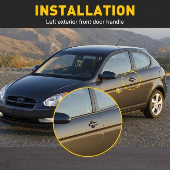 Exterior Door Outside Handle Front Left For Driver 06-11 Hyundai Side Accent