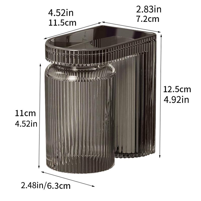 1 STÜCK Nicht Perforiertes Wandmontiertes Zahnbürsten-Aufbewahrungsgestell, Mundspülbecher-Wandmontagegestell, Badezimmer- und Toiletten-Zahnbürstenhalter