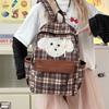 Plush Puppy Patterned Backpack Student Schoolbag Outdoor Leisure Bag Travel