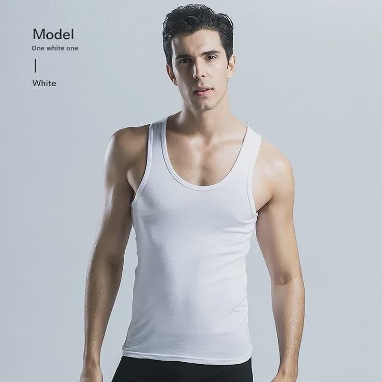 Men's 2024 Loose Cotton Sports Vest: Sleeveless Summer Casual Inner Wear