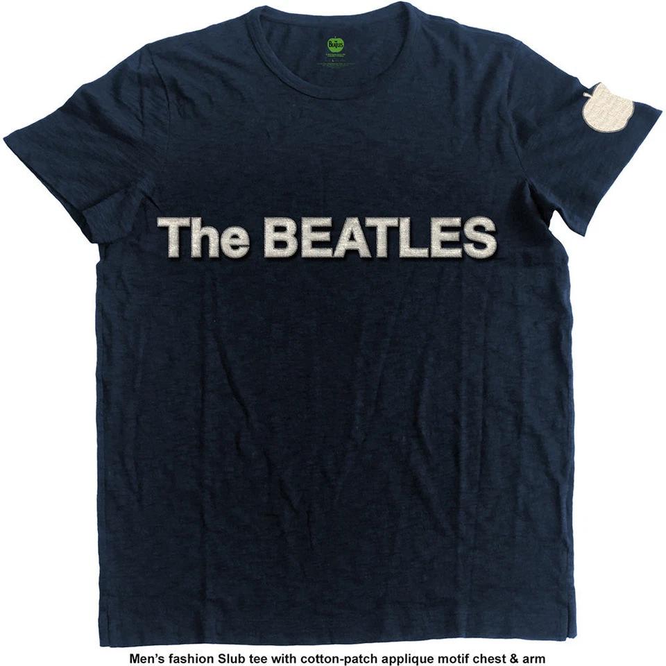 

The Beatles T-Shirt: Logo & Apple (Applique) OFFICIAL NEW 3XL