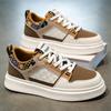 Spring Men's Vulcanized Shoes 2026 New Trendy Fashion Casual Sports Thick Soled Height Raising Low Cut Comfortable Casual Shoes