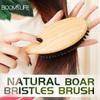 Boar Bristle Hair Brush Women Combs for Hair Wood HairBrush Detangle Straightener Brush Hair Comb Barber Accessories