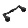 HEIGHTEN Reel Handle Carbon TPE Men's 4mm Thickness 1.5K Carbon Cloth 27mm TPE Knob Compatible with SHIMANO DAIWA Abu Baitcasting Reels Black HT28105