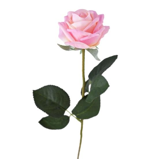 

Artificial Realistic Rose Flower Real Touch Faux Silk Rose Bouquet Long Stem Fake Flower with Leaves for Home Wedding Party Table Centerpiece