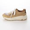 Carino CAUC51106 Women's Beige Combination Sneakers, Size 23.5 Cm