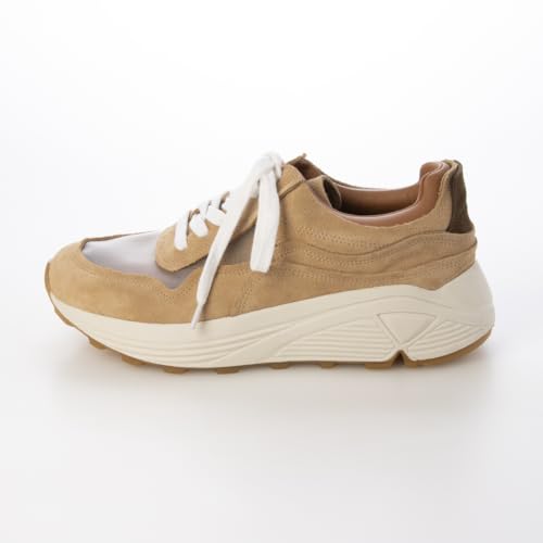 Carino CAUC51106 Women's Beige Combination Sneakers, Size 23.5 Cm