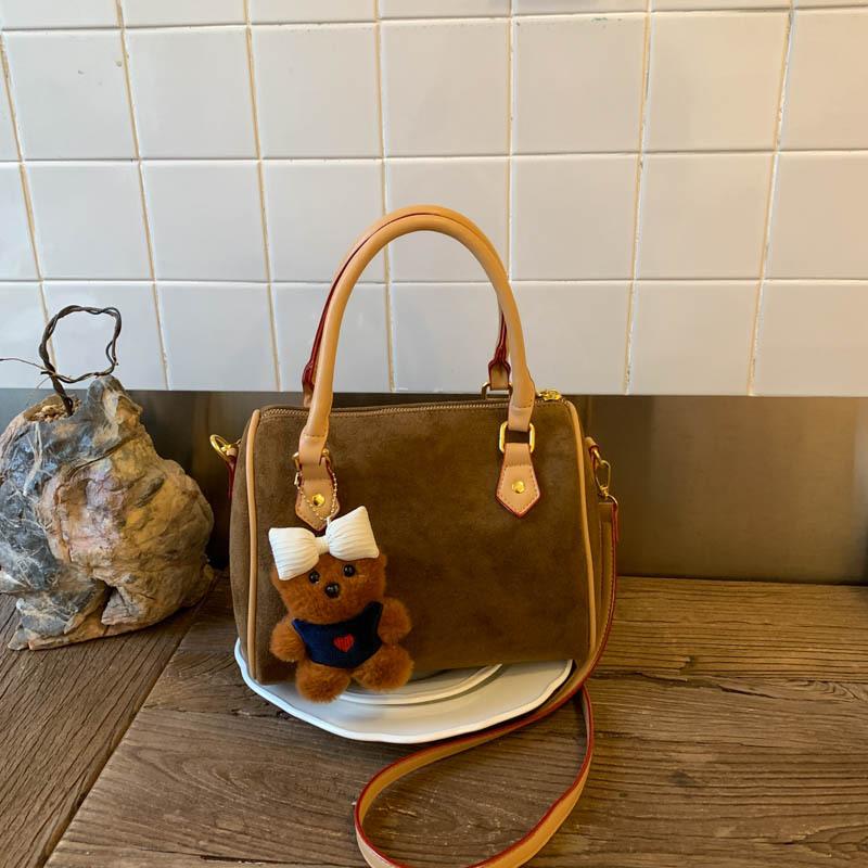 High-end niche bag women's leisure Boston bag 2025 new trendy autumn and winter versatile single shoulder crossbody pillow bag