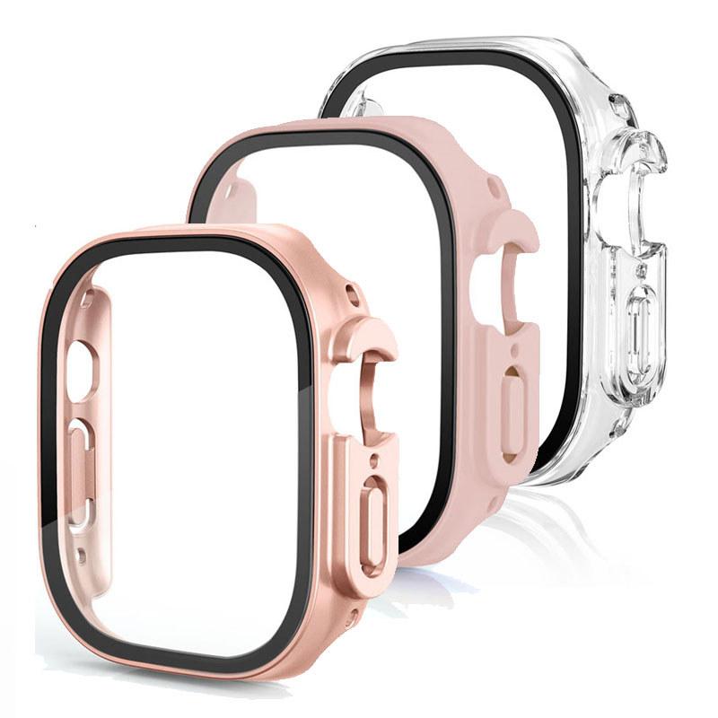 

3Pack Tempered Glass+Case PC Bumper Screen Protector Cover for Apple Watch Ultra 3 49mm for iwatch series Ultra 3 2 1 49mm for Ultra 49mm