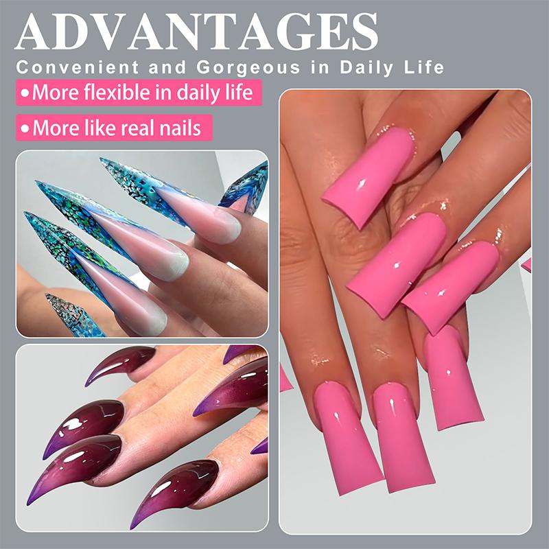 160Pcs/Box Curved Stiletto Nail Dual Form Full Cover Molds For 3D Cat'S Claw Sculptural Acrylic Nail Extension